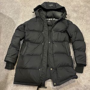 TNA super puff black long